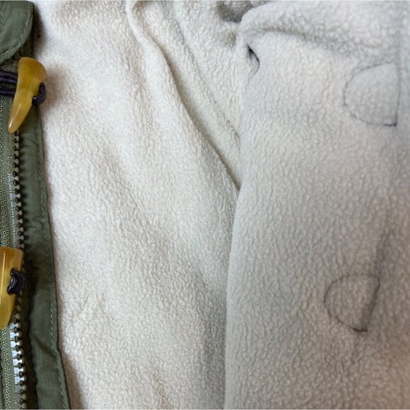 RuggedBear Baby Quilted Hooded Snowsuit Olive With Toggle Closure Sz 6-9 M - Picture 5 of 7